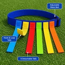 Tail Tag Game Belt, Belt With 6 Detachable Tails, Random Color, Hook And Loop Running Chase Activity Equipment, Back To School Gift, Suitable For Sports Day, Backyard Lawn, Carnival Party, Camping Picnic, Team Building, Outdoor Games, Adult Group Competition - One Size Fits All - View 6