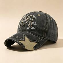 1 pieza Gorra de béisbol bordada para hombre, diseño ajustable para un sombrero de moda, adecuado para senderismo, ropa de calle, fiesta y viajes - multicolor - Ver 13