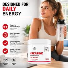 Miriyalyad Women's Premium Creatine Monhydrate And Collagen+BCAA Blend-Muscle Support, Hair&Nails Strength, 30 Servings, No Sugar, No Artificial Additives, Dietary Supplement, 8.46oz - 3PCS - 查看 2
