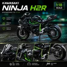 1件 1:18比例 H2R靈感運動摩托車模型 超級機車展示收藏品 高細節賽車模型 桌面裝飾 生日禮物與節日禮物首選 - 彩色 - 查看 2