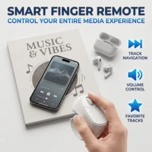 Smart Ring Remote, Bluetooth Page Turner For Reading Apps, Video Scroller, Music Controller, Camera Shutter, Like Button And Volume Control, Built-In 30mAh Battery - Multicolor J8 - View 7