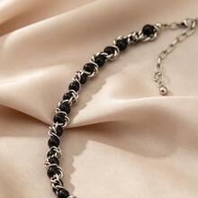 Multi-Style Combination Fashion Stainless Steel Unisex Mid-Length Necklaces, Personalized Mainstream Design Suitable For Holiday Parties, Music Festivals, DJ Bars, Street Style Accessories - Silver - View 7