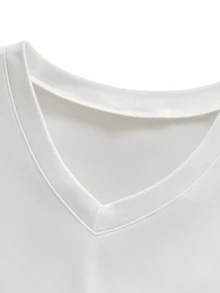 GRDR 3pcs/Set Men's Solid Color Casual Streetwear Sports V-Neck Short Sleeve T-Shirts - Multicolor - View 9