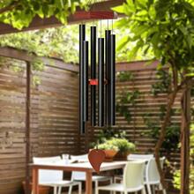 Wind Chimes For OutsideDeep Tone, 33 In Large Wind Chimes Outdoor, Wind Chime Gifts For Mom/Grandma, Christmas, Garden Décor - Black - View 2