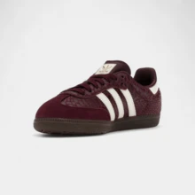 Adidas أديداس سامبا OG جلد الثعبان مارون كريم أبيض (نسائي) - الأحمر - مشاهدة 4