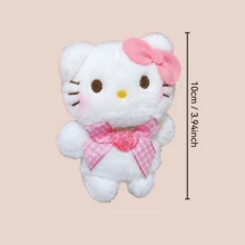 SANRIO 1pc Peach Plush Pendant, Backpack Charm, Cartoon Ornament, Doll Bag Decoration, Holiday Gift, Christmas Tree Decor - Multicolor - View 11