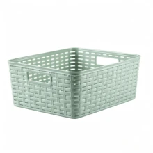 1-Piece Storage Rack, 3-Tier Rolling Utility Cart With Hollow Breathable Baskets, Equipped With Universal Wheels For Easy Movement. Sort And Store Sundries With Large Capacity To Save Space - View 8