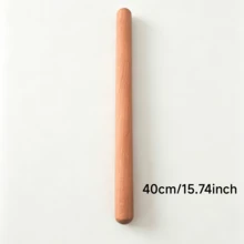 Solid Wood Rolling Pin, 3 Sizes Available, Smooth Non-Stick, Home Baking Tool For Dumpling Skin And Noodle Making, Multi-Functional Kitchen Dough Tool - View 8