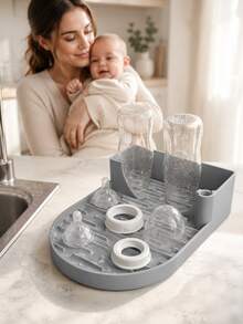 Silicone Draining Storage Rack For Ice Tumbler, Baby Bottle, Wine Glass, Hanging Drying Rack, Draining Rack, Drying Rack For Ice Tumbler, Insulated Cup, Silicone Draining Rack, Baby Bottle Drying Storage Rack, Baby Feeding Supplies Draining Rack - Multicolor - View 15