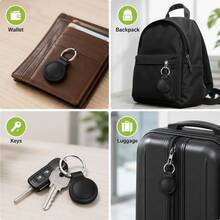 RSH For Air Tags Smart Locator-1PC, Mini Smart Tracker Works With Apple Find My (IOS Only), Precise Positioning Anti-Loss Device Smart Tag, Suitable For Luggage, Bags, Wallets And Suitcases Tracking,Protection Privacy,Replaceable Battery - Multicolor - View 11