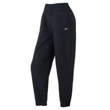 Nike Dri-Fit One Moisture-Wicking High-Waisted Athletic Casual Woven Pants (Women's) - Black - View 8