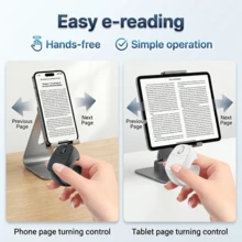 Smart Ring Remote, Bluetooth Page Turner For Reading Apps, Video Scroller, Music Controller, Camera Shutter, Like Button And Volume Control, Built-In 30mAh Battery - Multicolor J8 - View 5