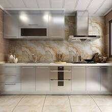 Easy Clean Stainless Steel Countertop Self-Adhesive Paper - For Kitchen - Dishwasher - Refrigerator And Other Appliances Rust Protection, Self-Adhesive Easy Peel And Stick - Silver Stainless Steel Appearance Peel And Stick Wallpaper - Rust-Proof - Waterproof - Removable - Silver Brushed - View 4