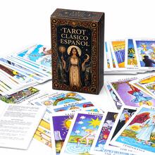 Classic Spanish Tarot Cards, Includes Spanish Guide, 78 Spanish Tarot Cards, Classic Astrology Cards, Suitable For Beginners - Black - View 7