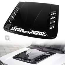 Vmingo Universal Black Car Hood Vent Air Intake Simulator - A - View 7