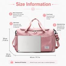 Personalized Travel Organizer Bag, Black Butterfly Print, Large Capacity Independent Shoe Compartment Handheld Crossbody Multifunctional Bag, Dance Class Tote Bag, Suitable For Swimming Class, Fitness, Training, Back To School Season Gift - Multicolor - View 2