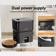 2L Automatic Pet Feeder, Smart Pet Food Dispenser, Stainless Steel Bowl, Timed Cat Dry Food Dispenser, Programmable Portion Control, Dog Feeder, With Dry Food Dispenser, Suitable For Cats And Small Dogs Daily Feeding - 2L - View 7