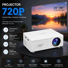 Portable Projector Full Portable LED Home Theater, Outdoor Video Projector, Compatible With Laptop, PC, TV Box, Tablet, Smart Movie Projector, Suitable For Home, Outdoor And Travel Use. Excellent Gift Choice (4K Portable Projector With Bluetooth) - View 16