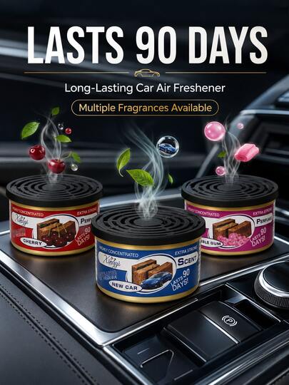 2026 Nuevo Ambientador Sólido para Coche con Aroma a Coco, Vainilla, Océano y Otros | Fragancia Orgánica Premium para Coche | Decoración de Lujo y Moda para el Salpicadero | Accesorio de Coche Unisex | Aroma Duradero y Eliminación de Olores | Esencial para Camping y Viajes | Esencial para Autocaravana | Necesidad para el Coche