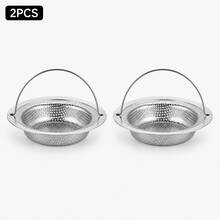 3Pcs Stainless Steel Sink Strainers, Removable Drain Filters For Catching Food Scraps And Debris, Anti-Clog Kitchen Sink Accessories For Daily Use - View 9