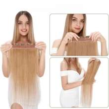 Kercsityn Honey Blonde Clip In Hair Extensions Real Human Hair Invisible 14-24 Inchs Hair Extensions Clip In Extensions Human Hair For Women - Multicolor - View 2