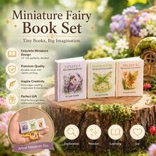 Decorative, Readable, Collectible, Giftable! Miniature 2nd-Gen Flower Fairy 5-Pc Book Set, W/3 Mini Books+Magnifier+Quill Pen, 1:12 Scale Simulated Books, Dollhouse/Model House Accessories, Home Decor Ornaments, Perfect For Collection And Gifting. - 5Pcs - View 4