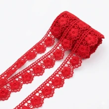 經典婚禮風珍珠刺繡蕾絲飾邊，牛奶絲蕾絲服飾配件，適用裙襬蕾絲 - 多色-1碼 - 查看 5