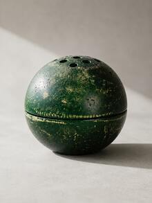 1pc Wabi-Sabi Style Round Hollow Stone Texture Incense Burner, Multi-Hole Spherical Aromatherapy Burner, 2 Colors Sandstone Dark Green, Yoga Meditation Healing Tea Room Decor Fragrance Gift - Stone Ball Incense Burner - View 15