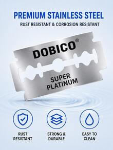 DOALCO Super Platinum Blades – Durable, Rust-Resistant & Ultra-Sharp - Razor Blades - View 2