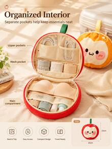3-In-1 Travel Underwear Storage Bag, Large Capacity Bra, Panties And Socks Organizer, With Compartments, Suitable For Suitcase And Closet - Multicolor - View 4
