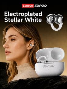 Lenovo SUNYAO Open-Ear Clip-On Bluetooth Headphones: Bluetooth 6.0, Low Latency, ENC Intelligent HD Call Noise Reduction, Long Battery Life, Sweat-Proof For Everyday Use, Stable During Exercise And Fitness, Comfortable For Extended Wear, Compatible With Smartphones And Tablets. - View 13