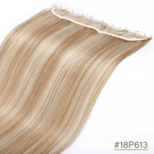Kercsityn Honey Blonde Clip In Hair Extensions Real Human Hair Invisible 14-24 Inchs Hair Extensions Clip In Extensions Human Hair For Women - Multicolor - View 8