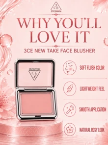 3CE Style Blush #Silky Peach Pink 4.5g, Fine Powder That Blends Smoothly Without Fallout, Softly Enhances Complexion, Suitable For Daily Light Makeup On All Skin Tones - #SLIDE SLOWLY - View 7
