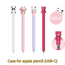 Pencil Sleeve For Apple Pencil (USB-C), Silicone Protective Case Accessory, Compatible With Apple Pencil (USB-C), Supports Magnetic Charging And Double Tap - Multicolor - View 3