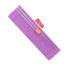 Cortador de papel pequeño, cortador antideslizante, adecuado para manualidades, cupones y corte de fotos, cortador apilable - Blanco - Ver 15