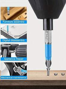 6PCS Magnetic Screwdriver Bit Set - Anti-Slip, 1/4" Hex Shank, Suitable For Electric And Manual Drills - Includes PH1, PH2, PH3, PZ1, PZ2, PZ3 Bits - Multiple Styles - View 7