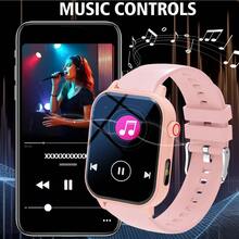 NcmRyu Set Jam Tangan Pintar Olahraga + Earphone, Layar HD 1,83 Inci, Jam Tangan Pintar Unisex, Baterai 260mAh, Penghitung Kalori, Berbagai Mode Olahraga, Notifikasi Pesan dan Panggilan, Jam Tangan Pintar Gaya Olahraga Kompatibel dengan Android dan iOS - View 4