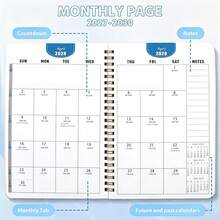 2027-2030 Monthly Planner/Calendar - 4-Year Monthly Planner From January 2027 To December 2030, Fun Cat And Floral Theme Cover Design Diary, Annual Calendar Planner, Monthly Index Pages, 48-Month Calendar, 5.5 X 8.3 Inches, Back To School Season Agenda 2026 2027 Material - A5 - View 3