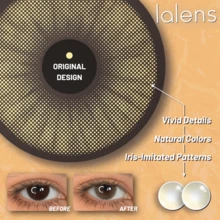 Lalens Hidrocorcolor 琥珀色自然漸層美感圓形隱形眼鏡 1對 批發美容隱形眼鏡 年用 DIA 14.20MM BC 8.6MM 無縫瞳孔融合 自然暈染 適合深色與淺色小瞳孔 派對約會日常妝容理想選擇 - 琥珀色 - 查看 7