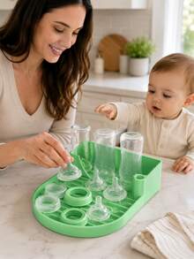 Silicone Draining Storage Rack For Ice Tumbler, Baby Bottle, Wine Glass, Hanging Drying Rack, Draining Rack, Drying Rack For Ice Tumbler, Insulated Cup, Silicone Draining Rack, Baby Bottle Drying Storage Rack, Baby Feeding Supplies Draining Rack - Multicolor - View 11