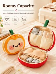3-In-1 Travel Underwear Storage Bag, Large Capacity Bra, Panties And Socks Organizer, With Compartments, Suitable For Suitcase And Closet - Multicolor - View 6