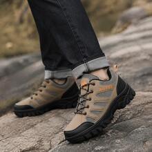Men Hiking & Trekking Shoes - Maroon - View 1