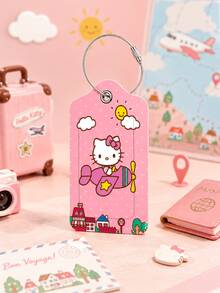SANRIO 1個/2個可愛卡通旅行行李吊牌，便攜式行李箱識別吊牌附金屬環，Kawaii包包掛飾，適用於背包、行李箱及日常旅行 - 彩色 - 查看 7