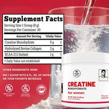 Miriyalyad Women's Premium Creatine Monhydrate And Collagen+BCAA Blend-Muscle Support, Hair&Nails Strength, 30 Servings, No Sugar, No Artificial Additives, Dietary Supplement, 8.46oz - 3PCS - 查看 4