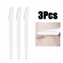 88/60/30組 女用/男用面部除毛刮鬍刀，多功能眉毛修剪器與面部刮鬍刀，中性款，附精準保護蓋與刮鬍刀片，適合日常使用或旅行，禮品，旅行，平價產品，旅行必需品（白色） - 白色 - 查看 14