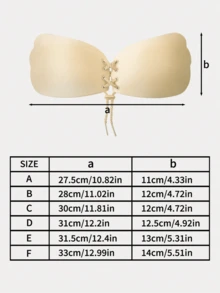 2/1 Pair Push-Up Bra, Invisible Bra For Small Breasts, Reusable Breast Enhancer, Suitable For Backless Tops, Strapless Dresses And Daily Wear - Multicolor - View 7