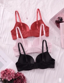 Women Bras & Bralettes - Red - View 2