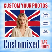 1pc Customizable Portrait, Pet Flag, Customizable American Flag, Yard Decor Flag, Outdoor Decor Flag, Unique, Washable, High-End, Breathable And Durable, Unique Personalized, Ideal Gift For Him/Her, Room, Office Decor, Flag Pole Not Included - Multicolor - View 7