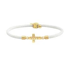 1pc Minimalist Classic Cross Pendant Colorful Adjustable Braided Rope Bracelet For Women - Cross - View 3