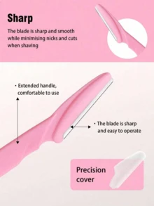 30/24/12/6/3/1pc Women's Exfoliating Razor - Women's And Men's Facial Razor, Eyebrow Razor And Face Razor - Exfoliating Facial Razor And Exfoliator As Skincare Tool, Makes Skin Smoother - Multicolor - View 3